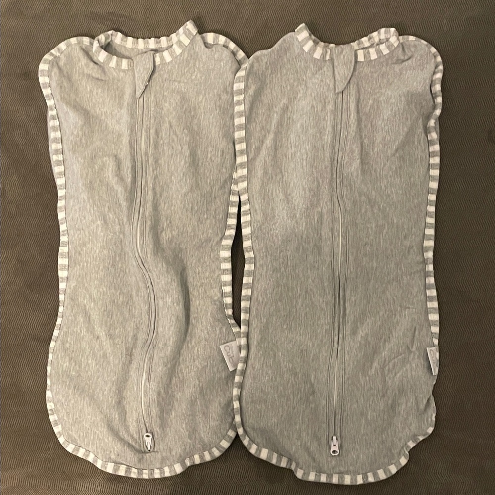 Gray Baby Swaddle Set